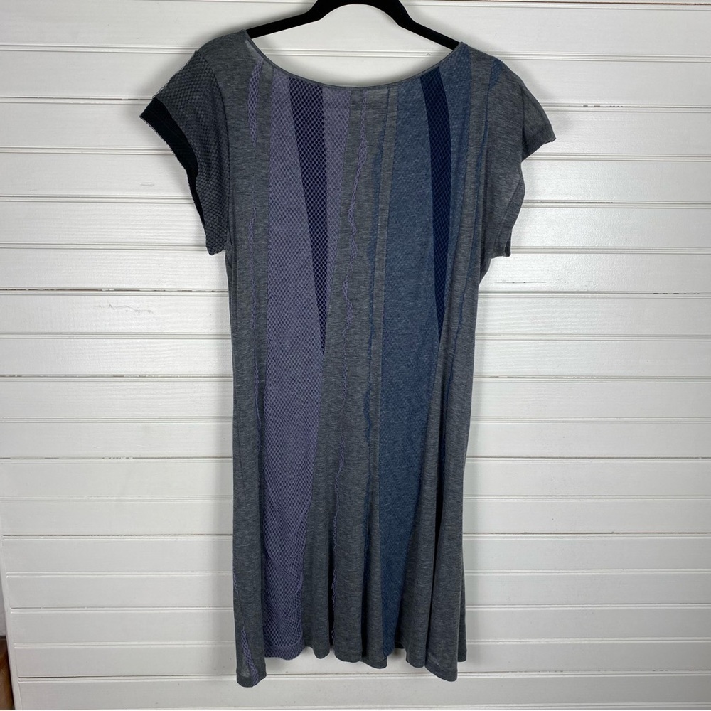 Nina Ricci Dress MultiColor Gray Purple Blue Made in France Women's Size 42
